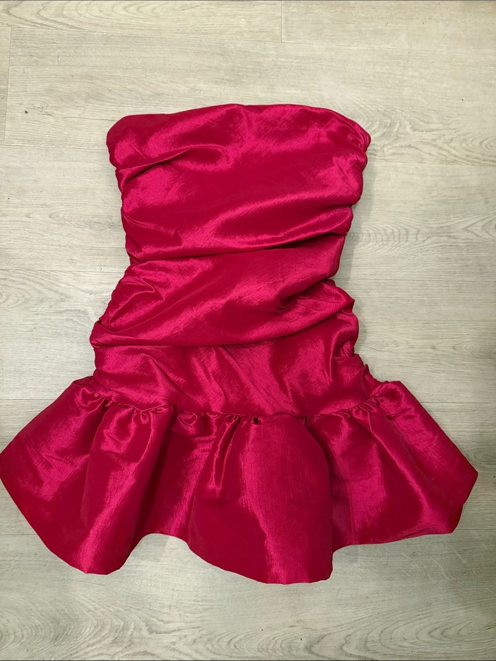 DO+BE Hot Pink Strapless Satin Dress